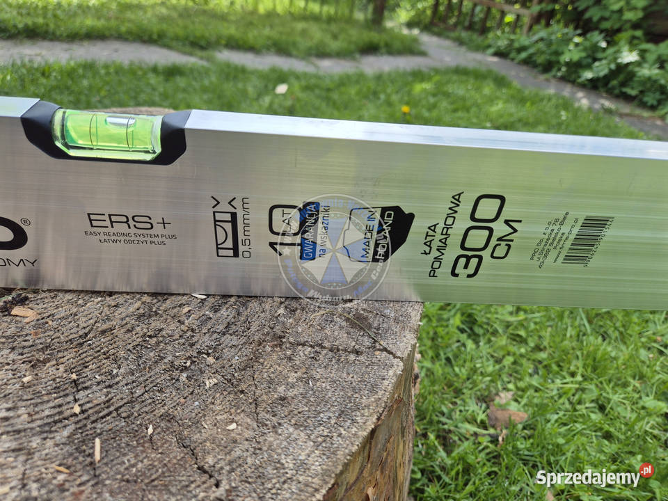 Łata murarska libella Pro 3m z uchwytami łata Nowe