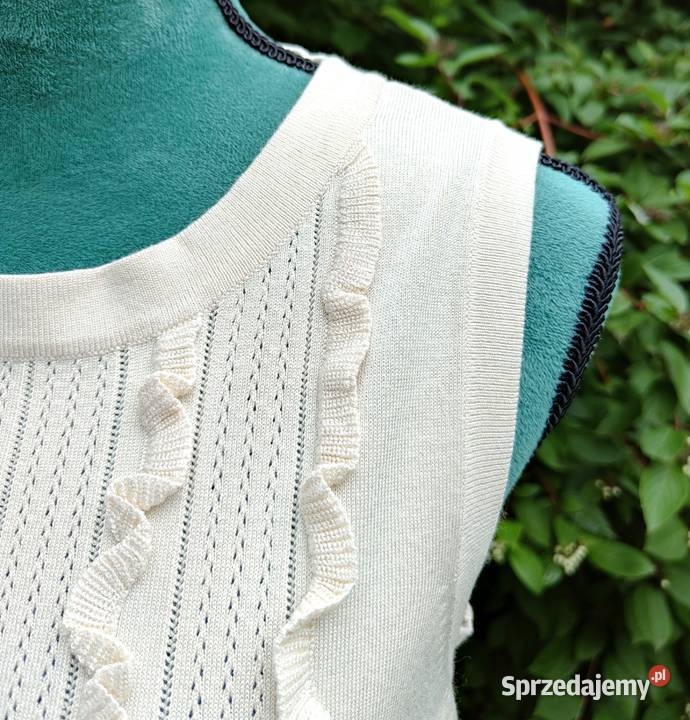 Beżowy sweter Stockh LM S 36 jasny beż Wkładane przez głowę Szczecin sprzedam