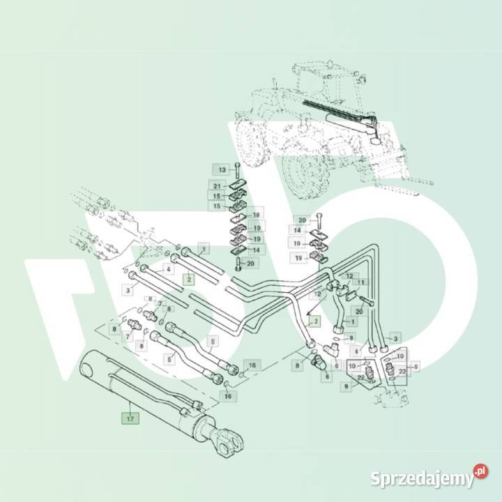Siłownik wychyłu AZ55948 John Deere 3220 wielkopolskie Wilkowo sprzedam