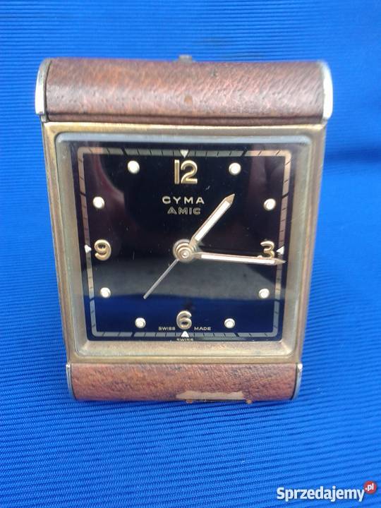 Stary Swiss CYMA AMIC - Podróżny zegarek - budzik