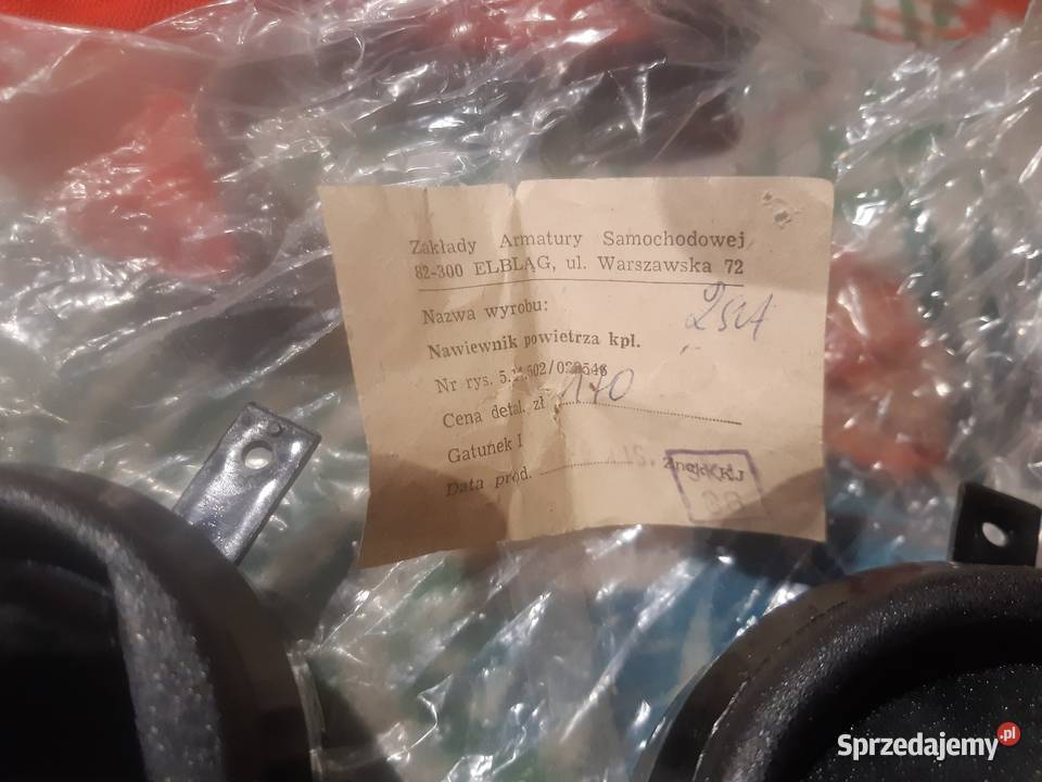 Kratki nawiewów kabiny do fiata 125p Kratki nawiewu Koluszki sprzedam