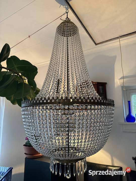 Ogromny kryształowy żyrandol tulipan 16080 dolnośląskie
