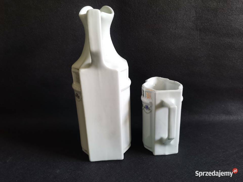 Stara przedwojenna porcelana 2 dzbanki Secesja Porcelana i szkło Antyki, Sztuka, Kolekcje