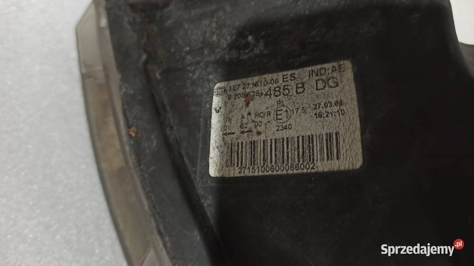 Lampa przednia prawa Renault Twingo II 2 przód Dębica
