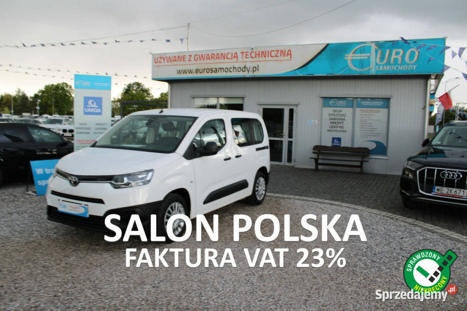 Toyota ProAce City Salon Polska netto 35691 PLN komputer pokładowy Toyota mazowieckie Warszawa