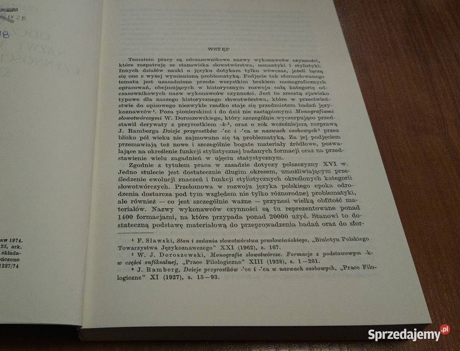 Odczasownikowe nazwy wykonawców czynności w