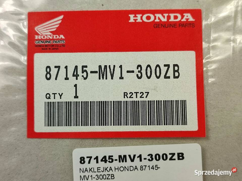 NAKLEJKA NA CZACHĘ PRAWA HONDA AFRICA TWIN 750 lubelskie