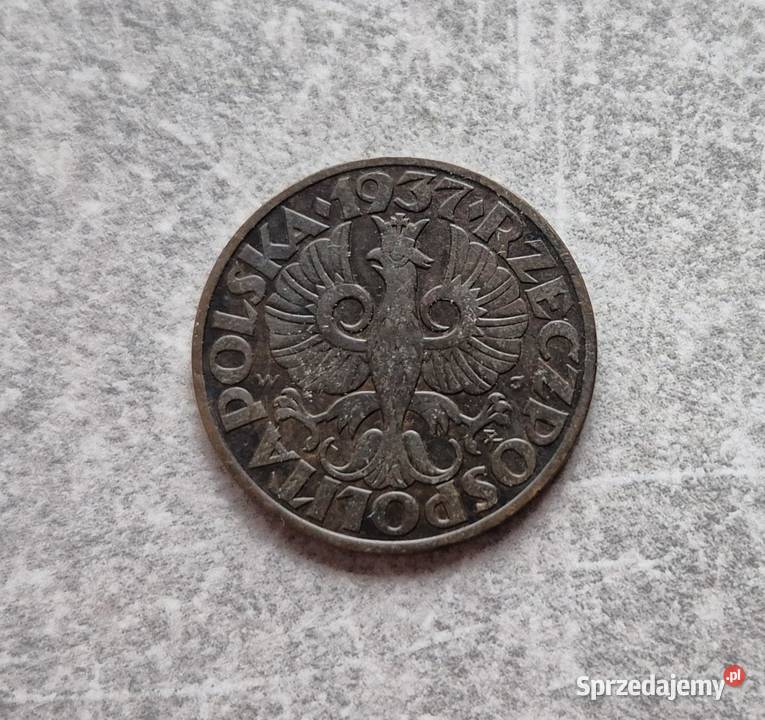 431 POLSKA II RP 5 Groszy 1937 r Wola Kruszyńska