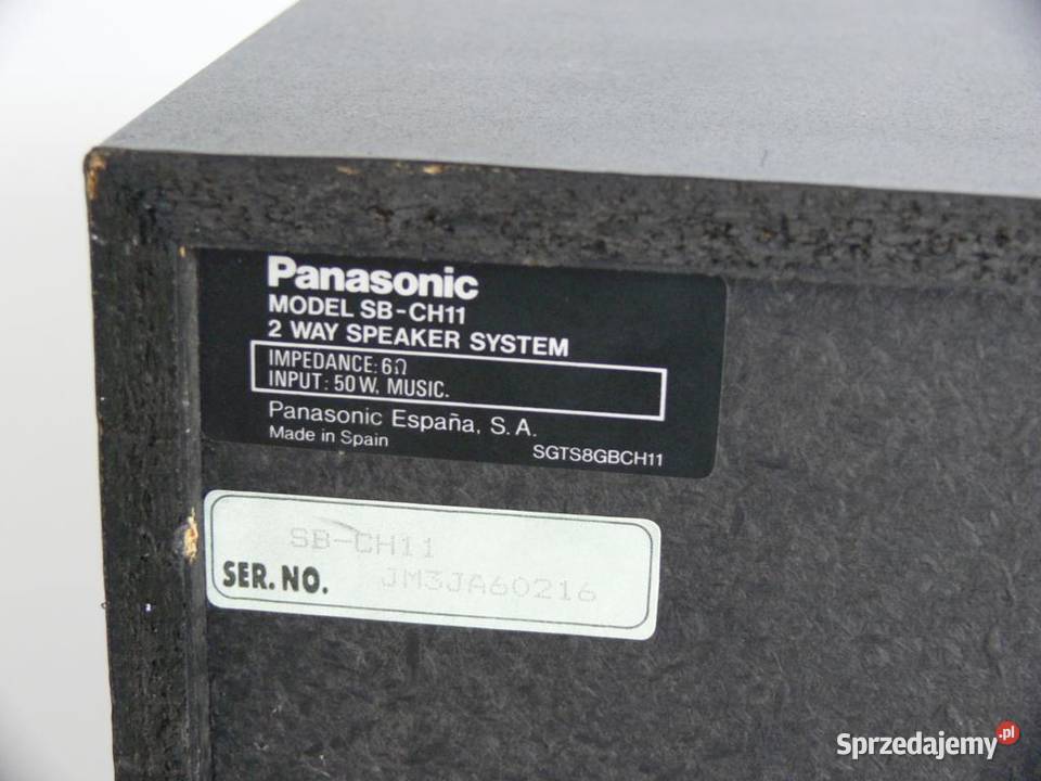 Wieża Panasonic SAPMX5 pil USB mp3 kolumny Jasło