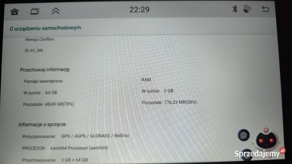 Radio 2 din kamera cofania łódzkie Karsznice