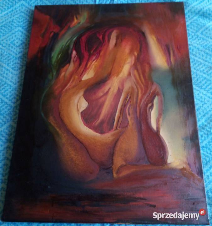 A Mazurek Dwie kobiety Olej na płótnie Sulechów