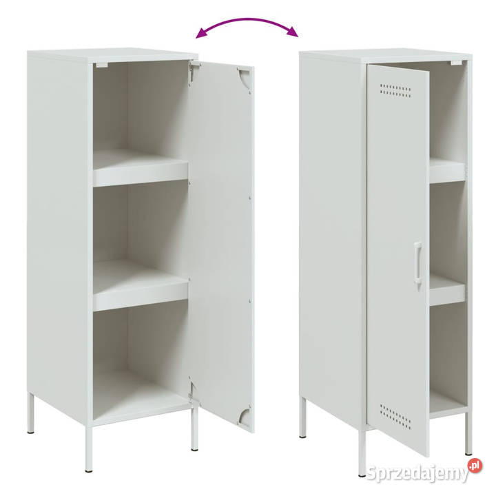Szafka biała 36x39x113 stal WM843011 Dom i Ogród Warszawa