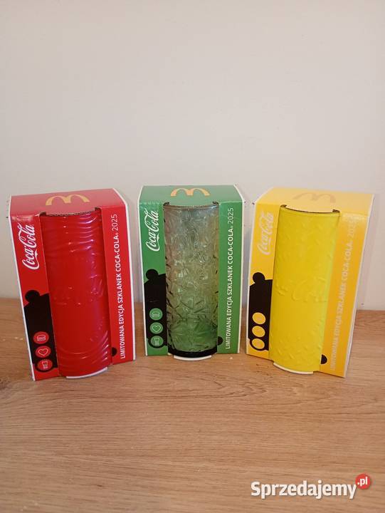 Szklanki CocaCola 3sztuki Szklanki i kufle Wałbrzych