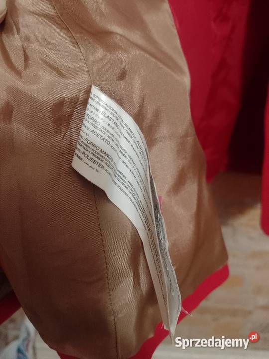 36S MANGO Czerwona marynarka biznesowa żakiet Marynarki i żakiety Kraków