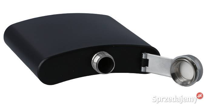 Piersiówka Gentelo 270 ml Stal Nierdzewna Czarna śląskie Ostrowy nad Okszą