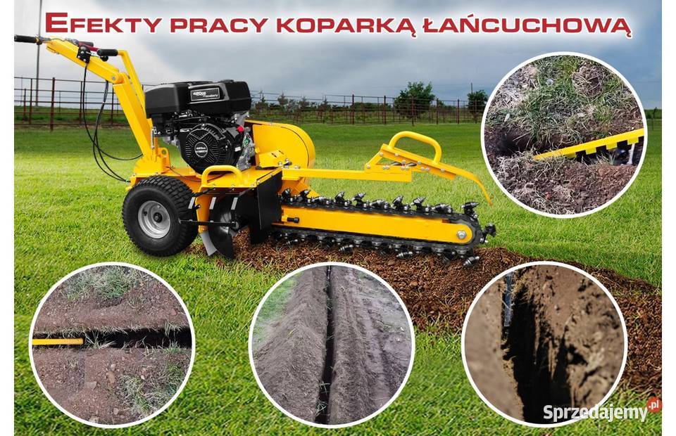 KOPARKA ŁAŃCUCHOWA do rowków GF1500 15 gł mazowieckie