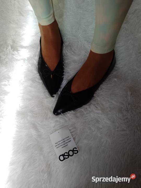 40 ASOS Design Ekskluzywne czarne baleriny