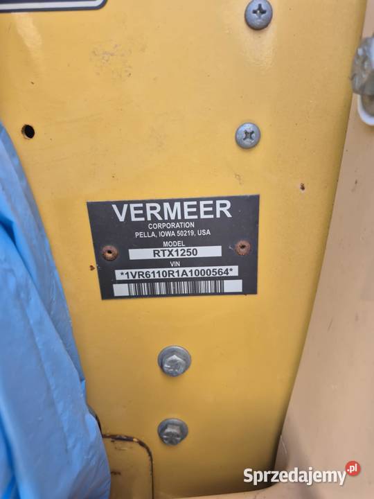 Pługoukładacz Vermeer RTX1250 Rok produkcji 2010 Ciechanów