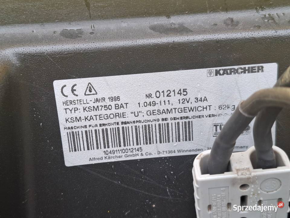 Zamiatarka Karcher KSM 750 Bat Gwarancja Wysyłka Radom sprzedam