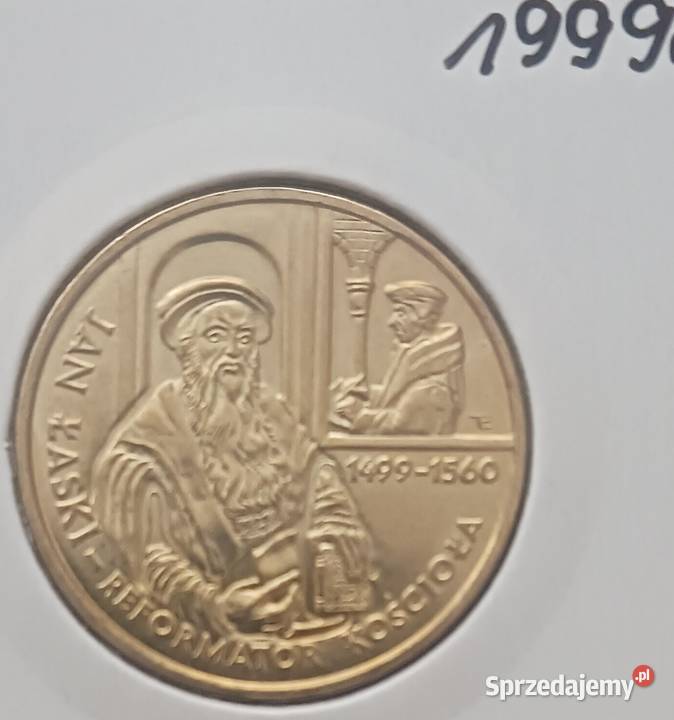2 Jan Łaski Reformator Kościoła 1999 r mennicze wielkopolskie Konin sprzedam