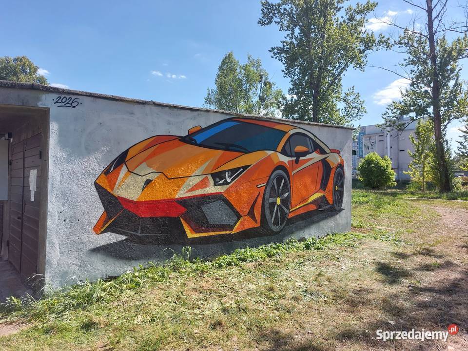 mural na ścianie Tychy