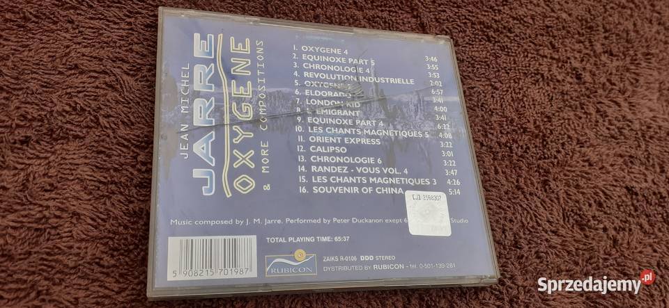 Jean Michel Jarre More Compositions Oxygene CD Tuszkowo