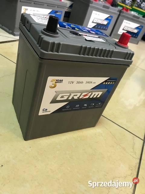 Akumulator GROM Premium 38Ah 340A Jap P 3 LATA Gniezno