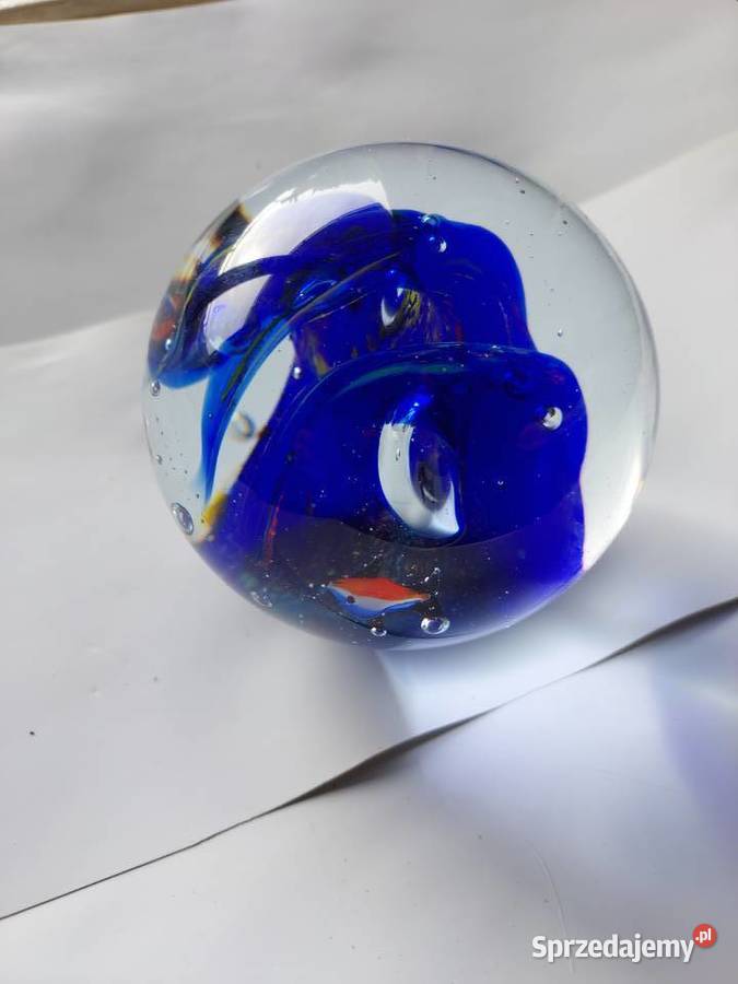 kula szklana PRL z rybami Wrocław