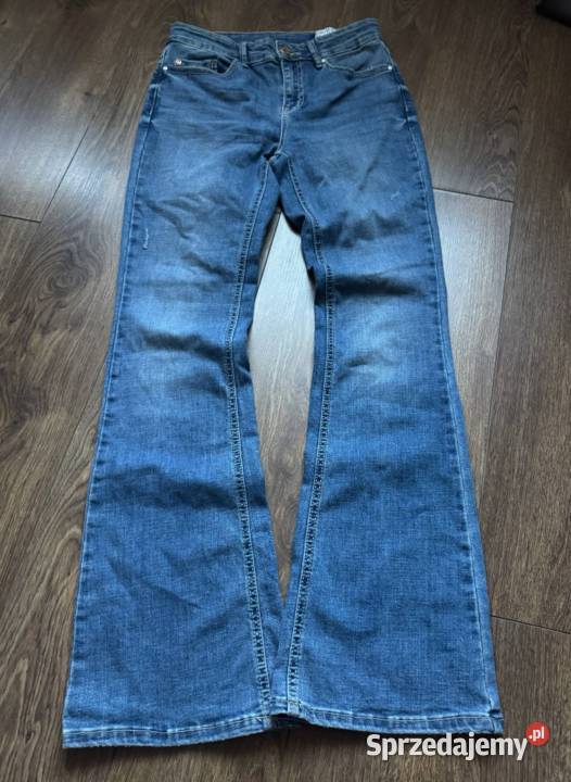 Blue bootcut jeans łódzkie Solca Mała
