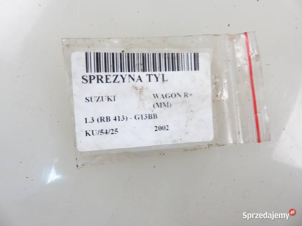 SPRĘŻYNY TYŁ KOMPLET SUZUKI WAGON R osobowe małopolskie