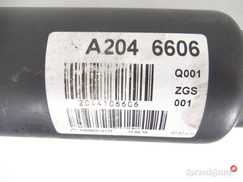 WAŁ NAPĘDOWY MERCEDES W204 25 250 4MATIC