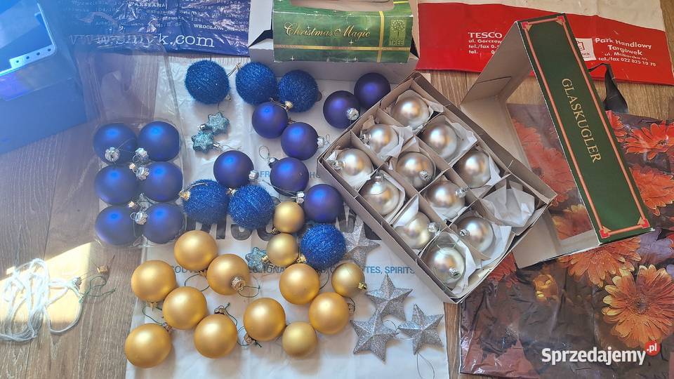 Bombki z PRLu zestaw komplet 50 mix Legionowo