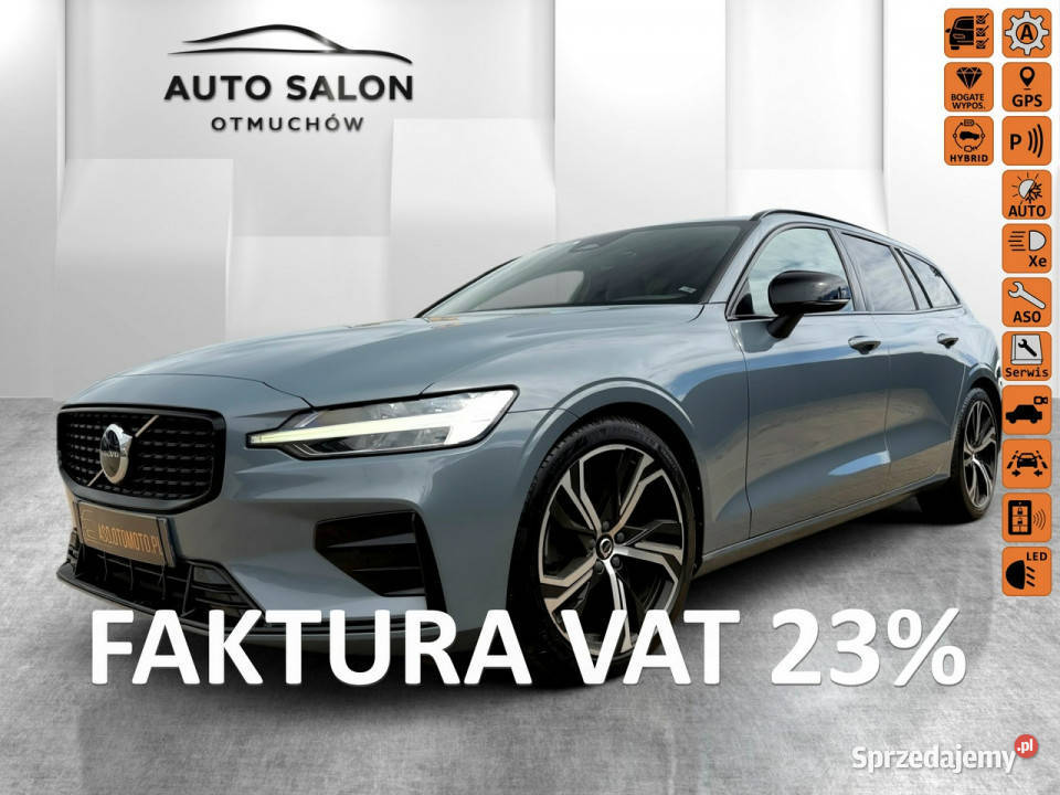 Volvo V60 R DESIGN acc FUL LED skóra nawi ALUSY nawigacja Otmuchów