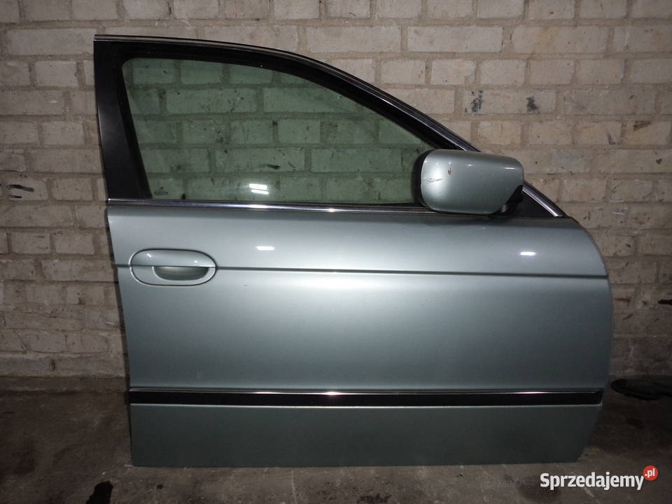 Drzwi przód lewe prawe BMW E39 Glaciergren 334 6 osobowe