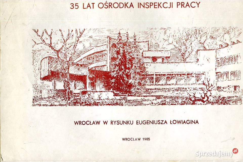 Wrocław w rysunku Eugeniusza Łowiagina miękka zachodniopomorskie Szczecin