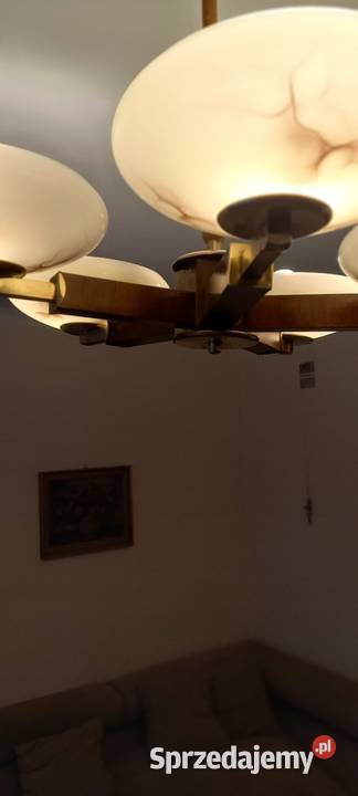 Pięcioramienny żyrandol w stylu Art Deco Skierniewice sprzedam
