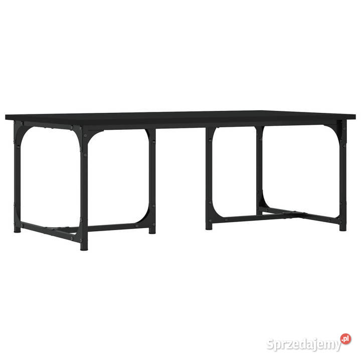 Stolik kawowy czarny 90x50x35 materiał Dom i Ogród