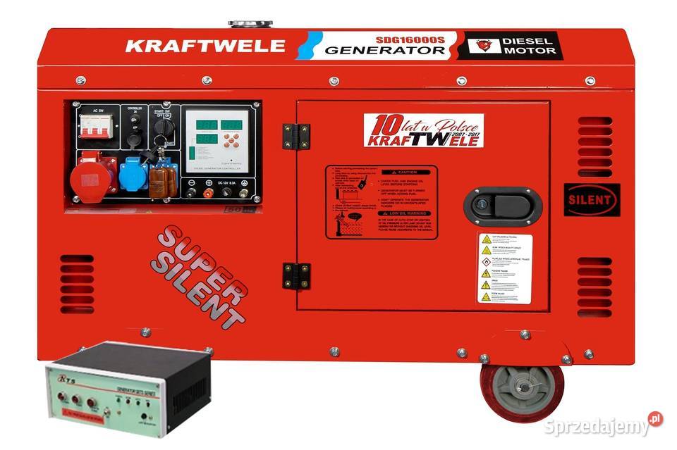 AGREGAT GENERATOR PRĄDOTWÓRCZY WYCISZONY 16kVA Ząbkowice Śląskie