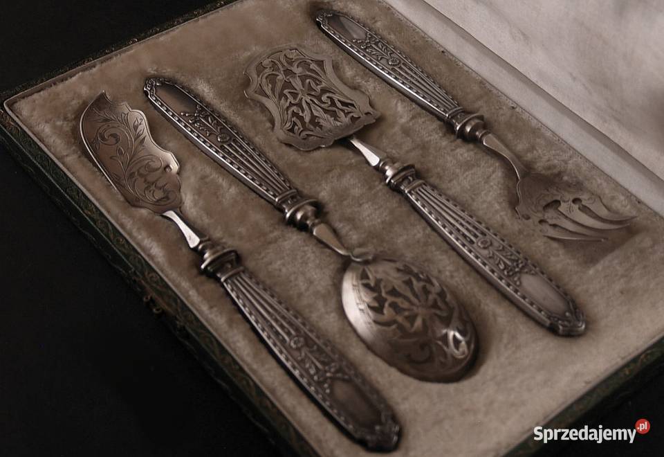 Srebrne Sztućce środka Stołu 1891 r Sierpc