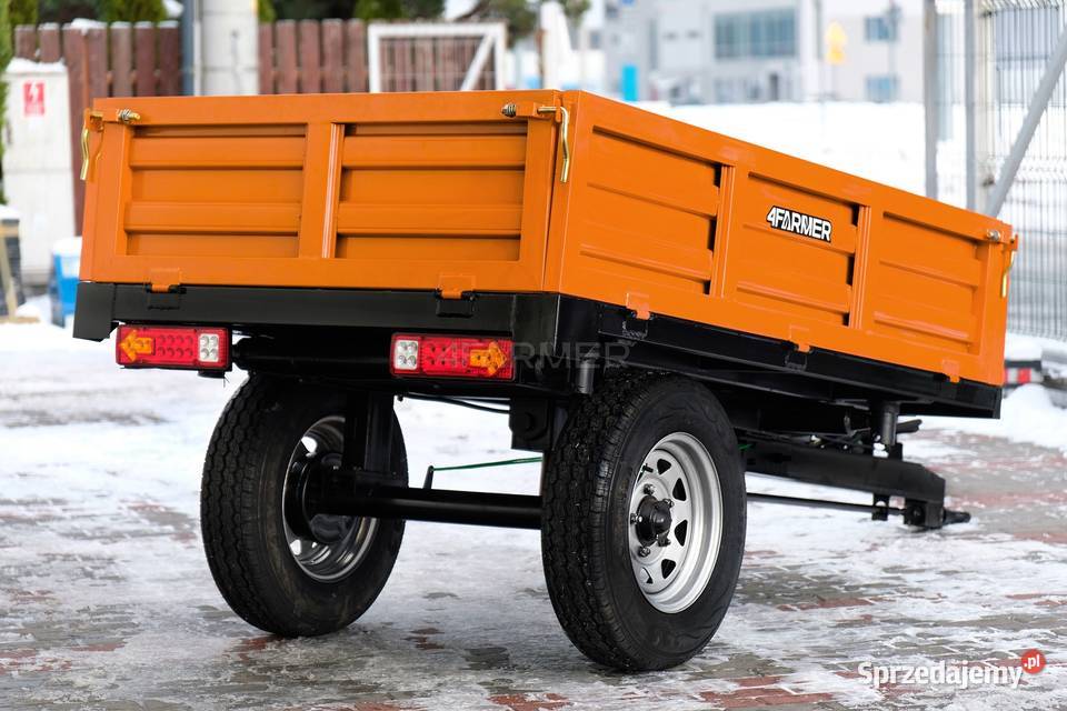 Przyczepa rolnicza jednoosiowa 15T z kiprem Tajęcina