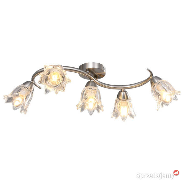 Lampa sufitowa ze szklanymi kloszami na 5 mazowieckie Warszawa