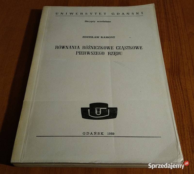 Równania różniczkowe cząstkowe pierwszego rzędu Gdańsk