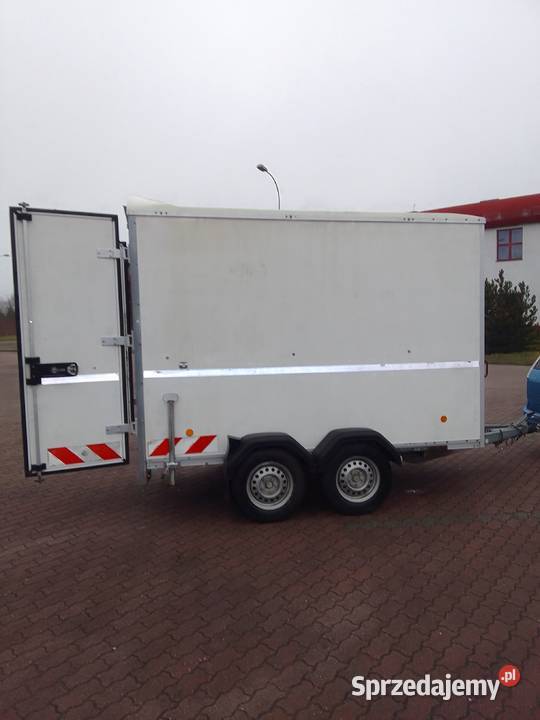 Przyczepa kontener 27 t DMC twarda zabudowa izotermy Trzebiel