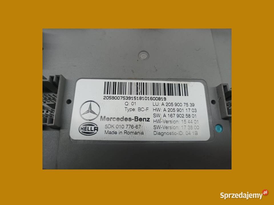 MODUŁ SAM A2059007539 5DK01077667 MercedesBenz Rok produkcji 2019