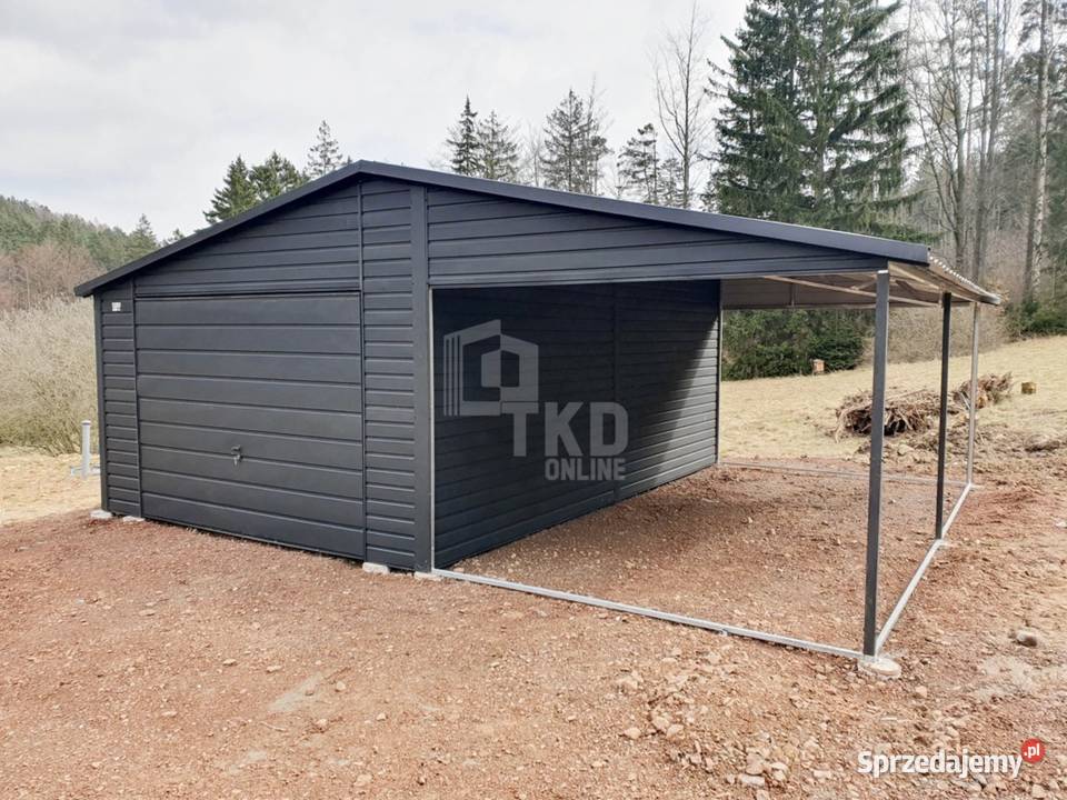 Garaż Blaszany 4x6 wiata 35x6 Brama uchylna Koszalin