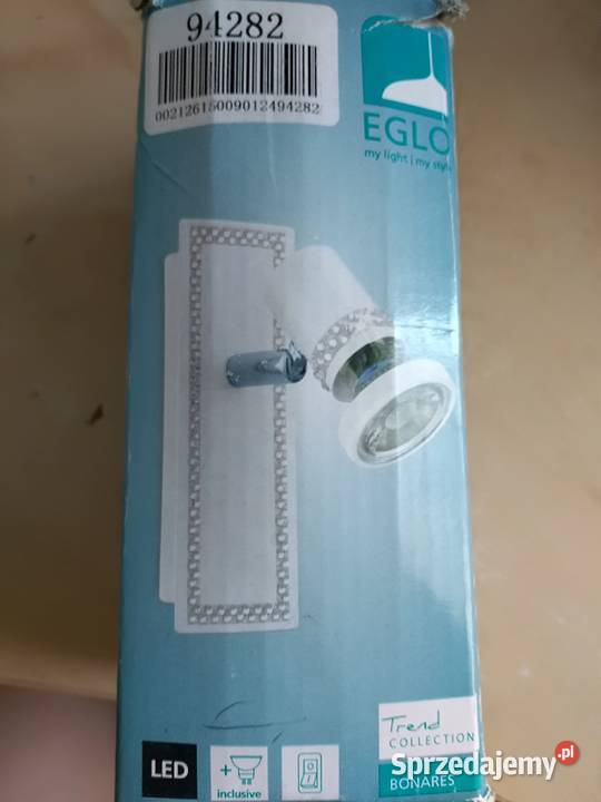 Kinkiet reflektorek biały glamour cyrkonie Warszawa