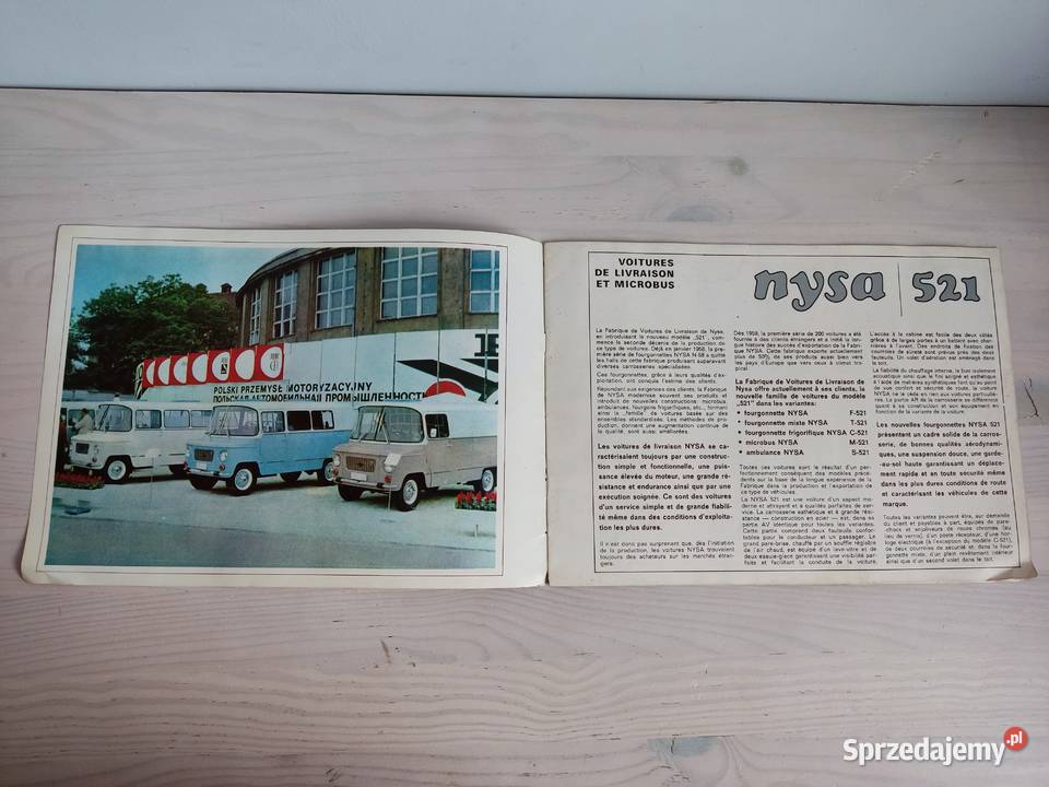 Prospekt broszura samochodowa Nysa 521 z 1969 Głuchołazy