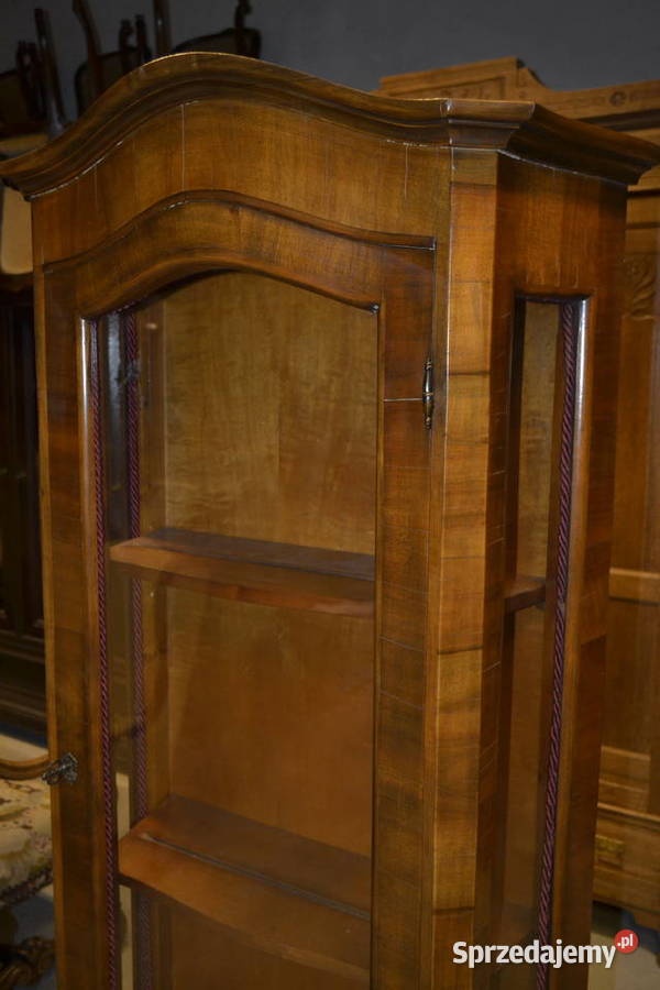 witryna jednodrzwiowa rokoko orzech Meble Będzin