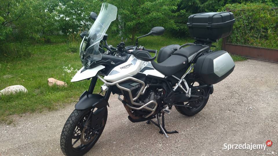 Triumph Tiger 900 GT PRO A2 doposażony biała turystyczny Tuliszków