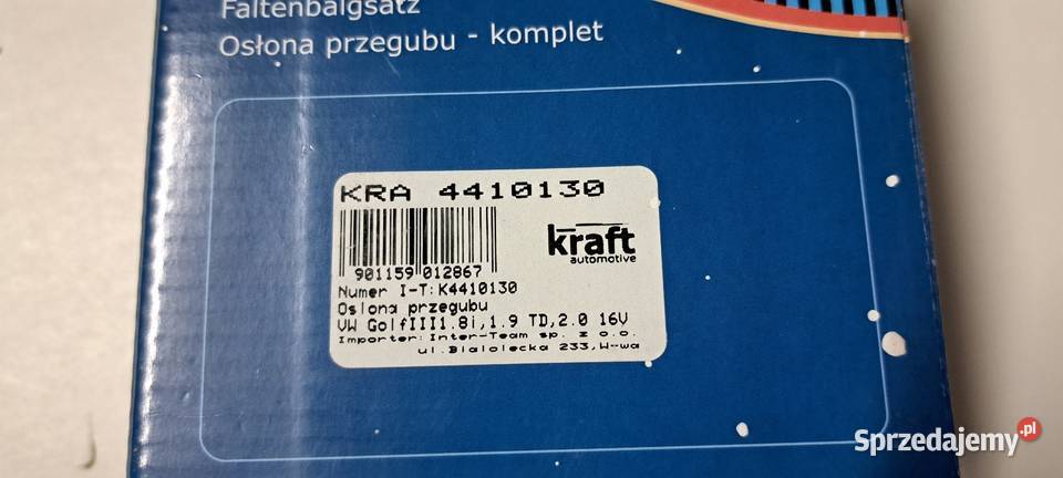 Osłona przegubu wewnętrzna przód OE 191498201B Luzino